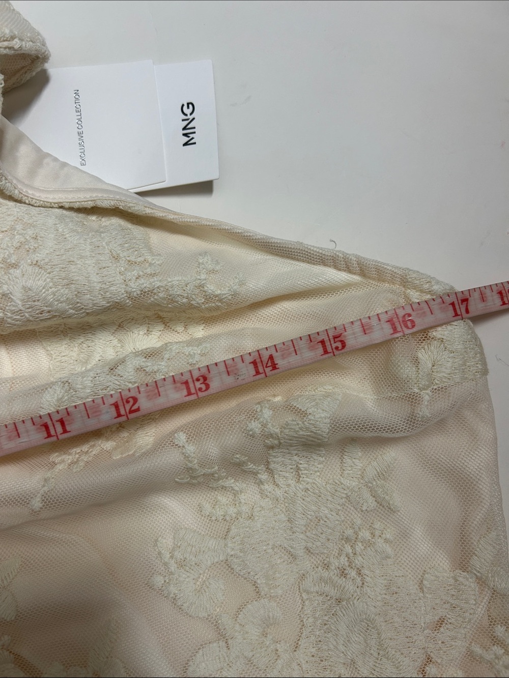NWT (size 6) MANGO EMBROIDERED TULLE DRESS WITH RUFFLES - Picture 12 of 12